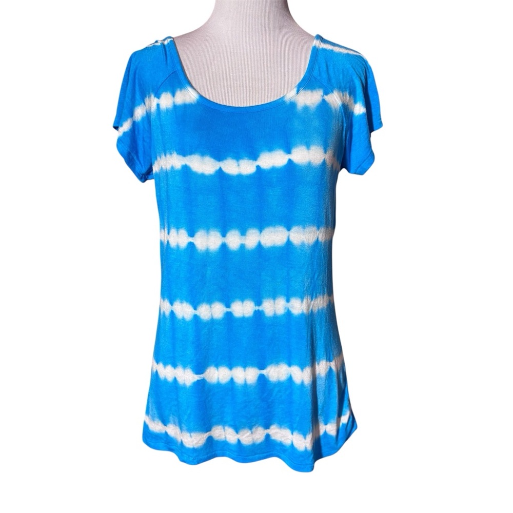 Blue Tie-Dye Women's Blouse Size Small